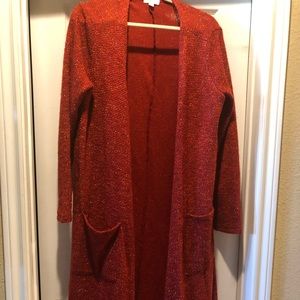 A long sweater from LuLaRoe beautiful!